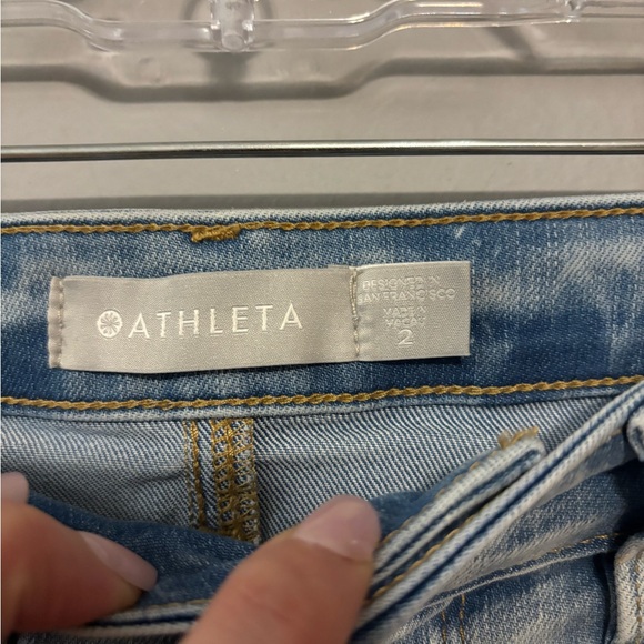 Athleta Sculptek Jeans straight leg size 26/2 - Picture 2 of 4